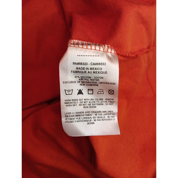 Clemson The Nike Tee Long Sleeve Shirt XL Orange - Picture 5 of 6